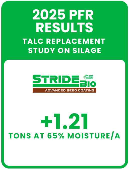 Stride Bio Talc on Silage